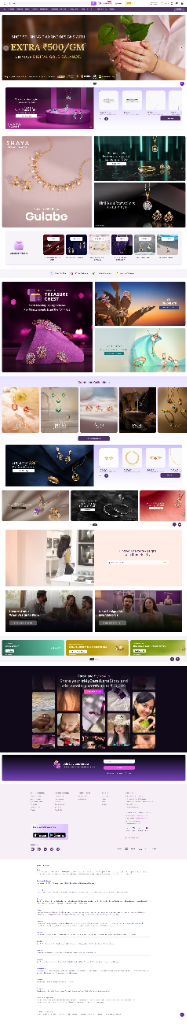 CaratLane website preview