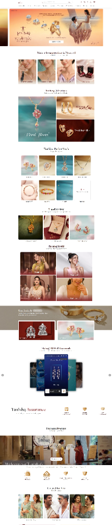 Tanishq website preview